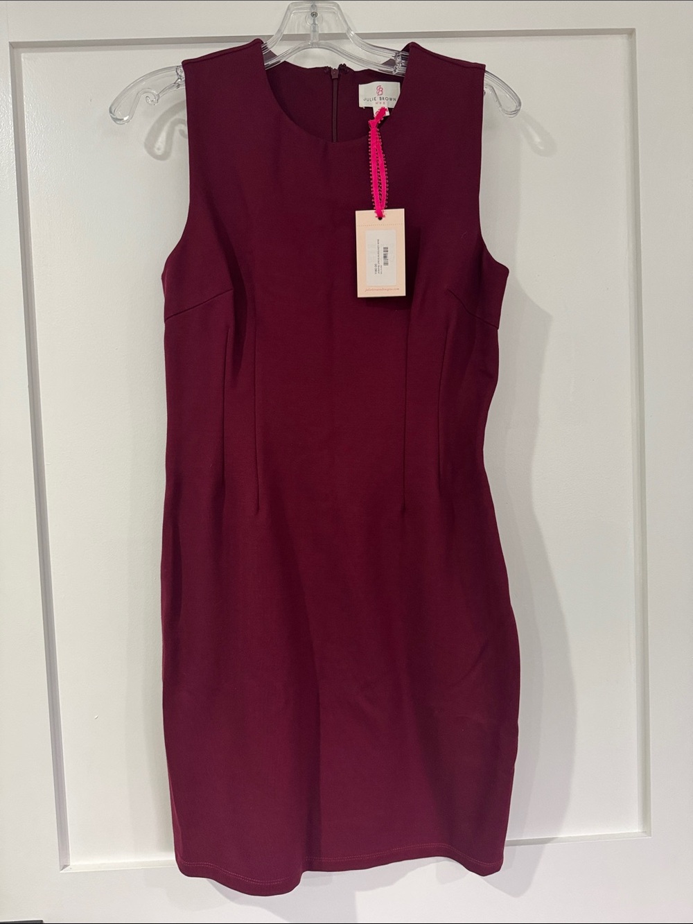 JB by Julie Brown Sleeveless Mini Dress in Burgundy